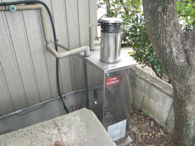 海部郡飛島村 ガスふろ給湯器新設工事 施工事例