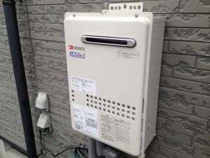 ガス給湯器取替工事（岐阜県可児市）完成GQ-C2434WS