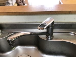 既設の台所シングルレバー水栓