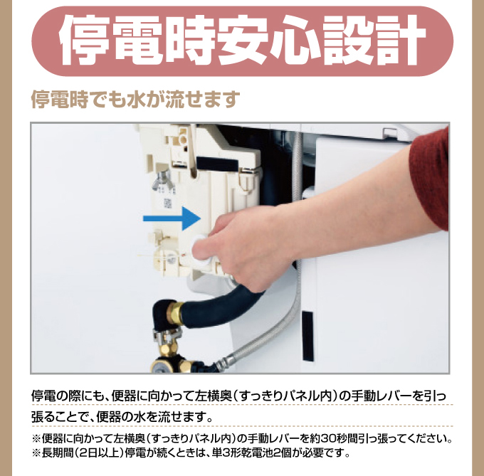 停電時安心設計TOTOネオレスト